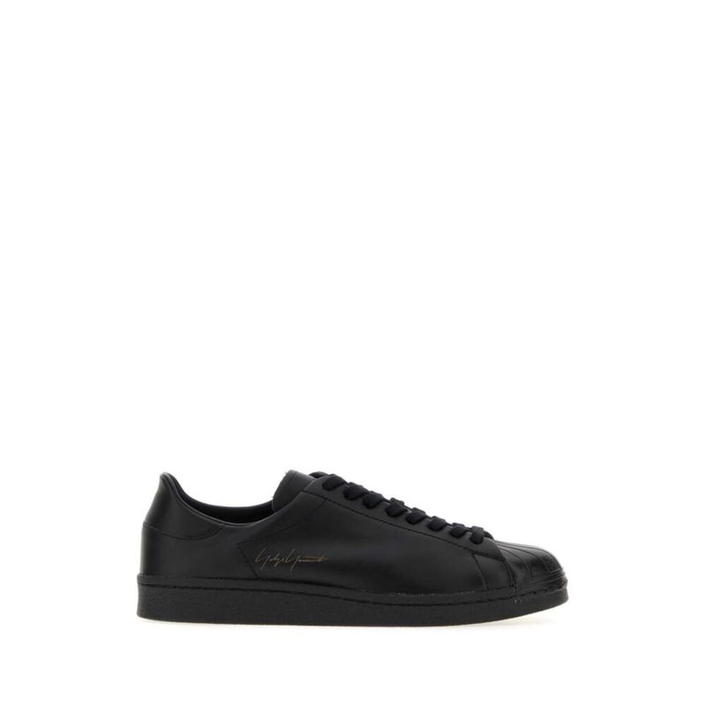 Y3 Yamamoto Unisex Black Leather Sneakers